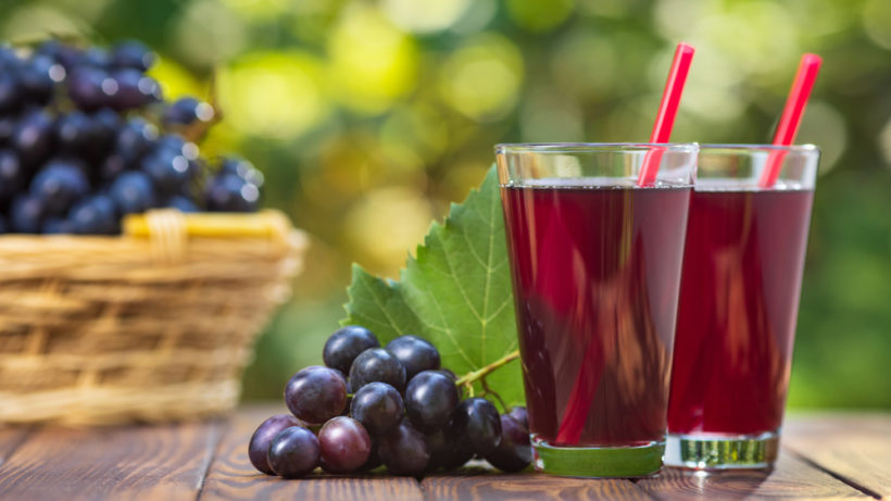 Suco de uva integral é saudável