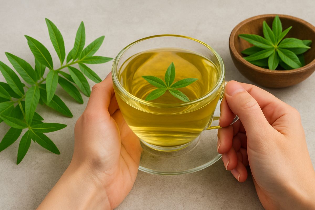 Receita fácil de chá de lúcia-lima para bem-estar e saúde digestiva