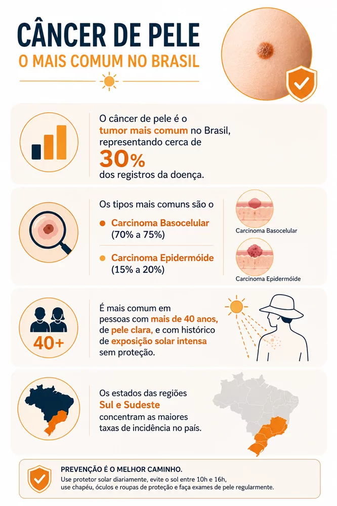 info_protetor_solar_inverno - MinhaSaúde info com dados de Câncer de pele no Brasil mostrando a importância do uso de protetor solar no inverno